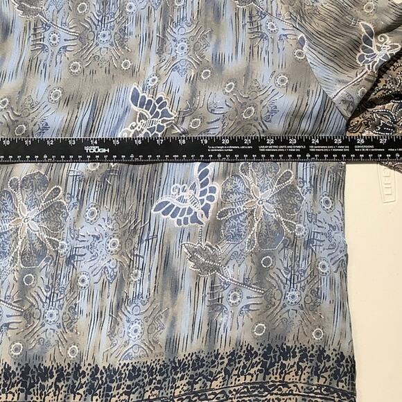 Maggie Barnes Blouse Women’s Size 2X – Boho, Flowy, Mixed Print - Picture 4 of 5